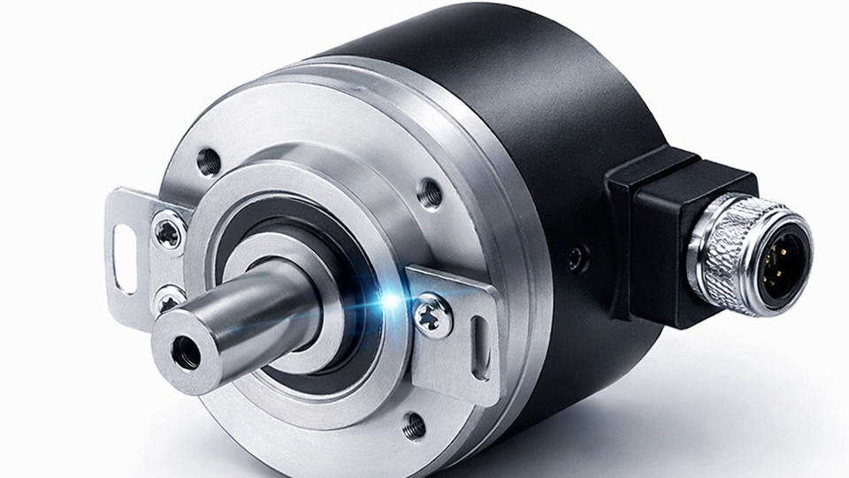 Slip Ring with Encoder for Precision Rotary Position Feedback